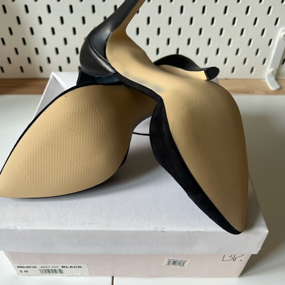NWT BP Mallory Lea Black High Heel Ankle Strap Shoes size 8 - Picture 8 of 9